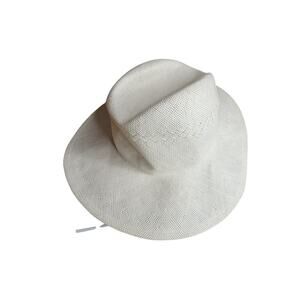 NWOT New VINCE Fedora Packable Straw Hat L XL $155